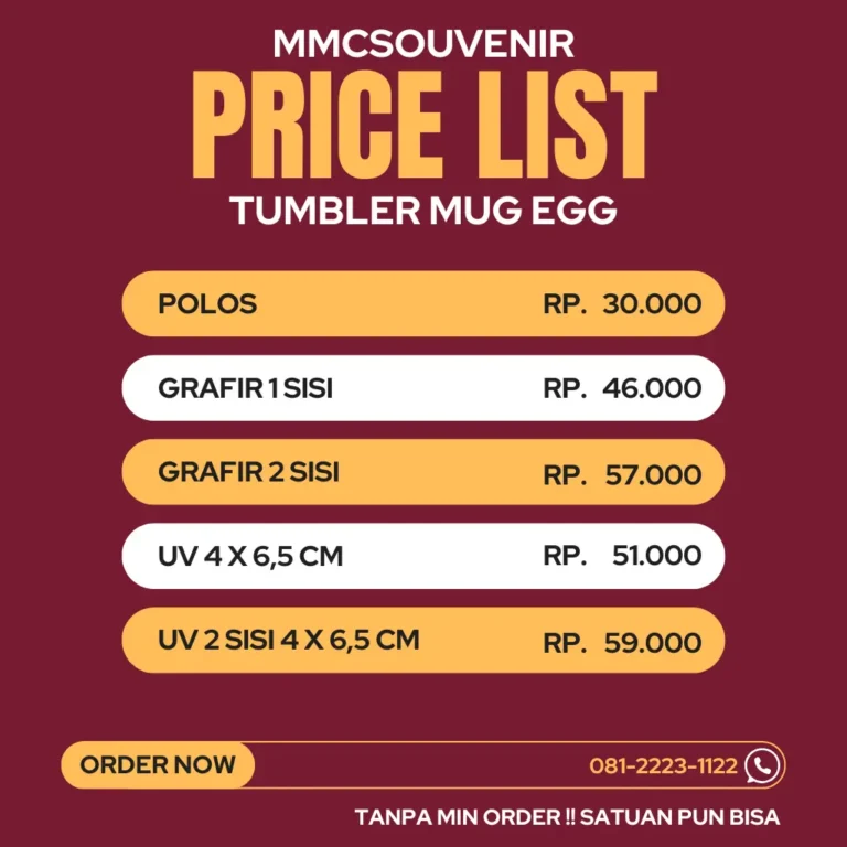 Tumbler Mug Egg / Cupapi - Gambar 4