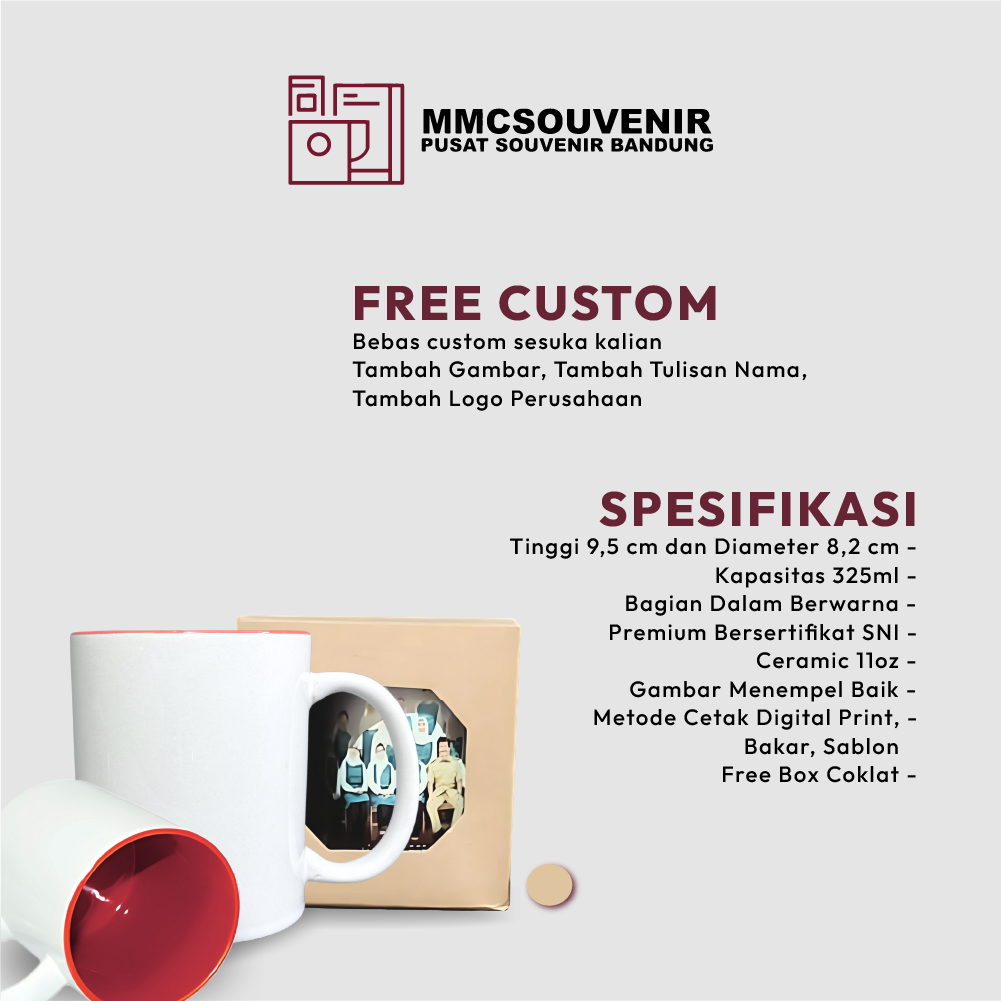 Mug Super Quality Two Tone custom Bandung - foto 2