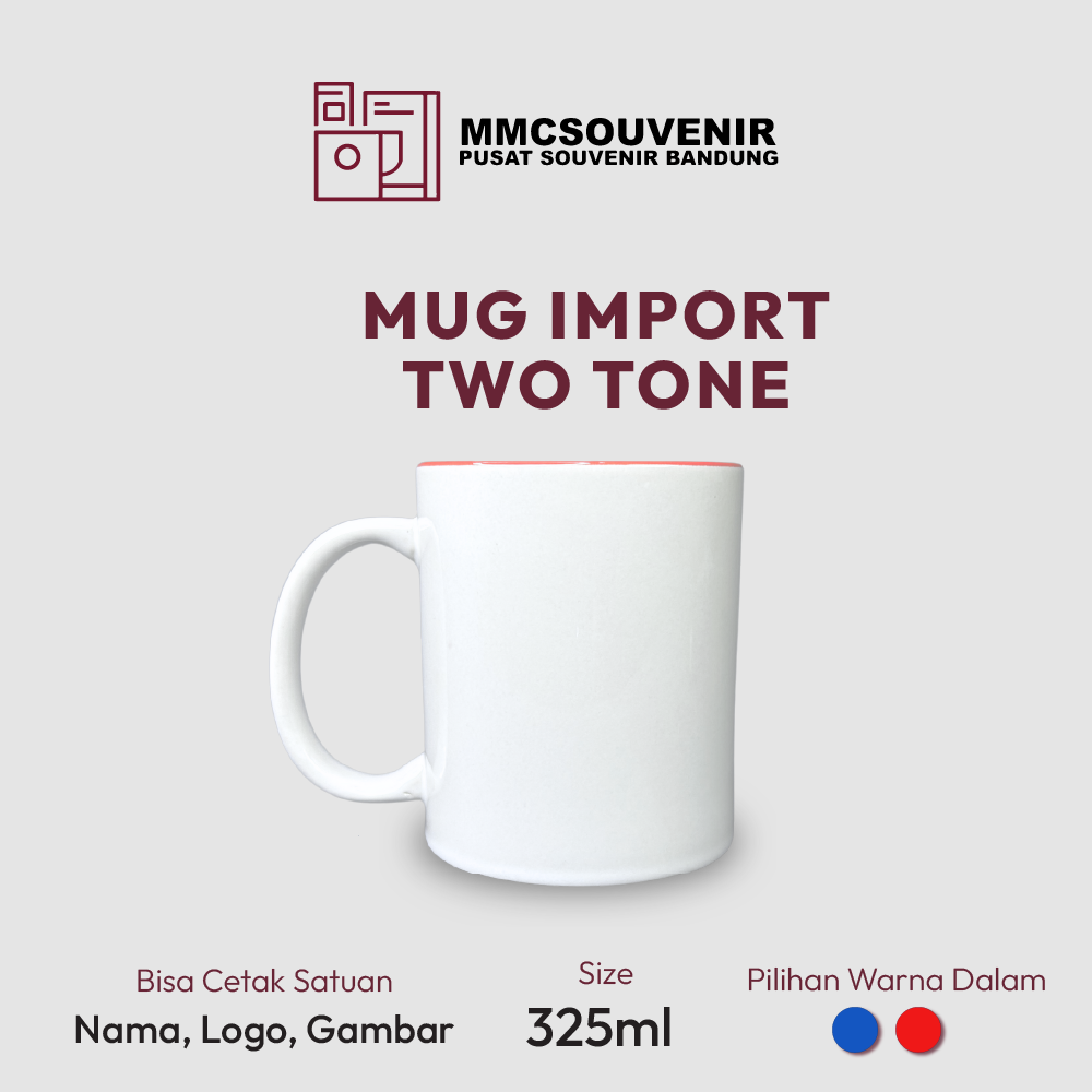 Mug Super Quality Two Tone custom Bandung