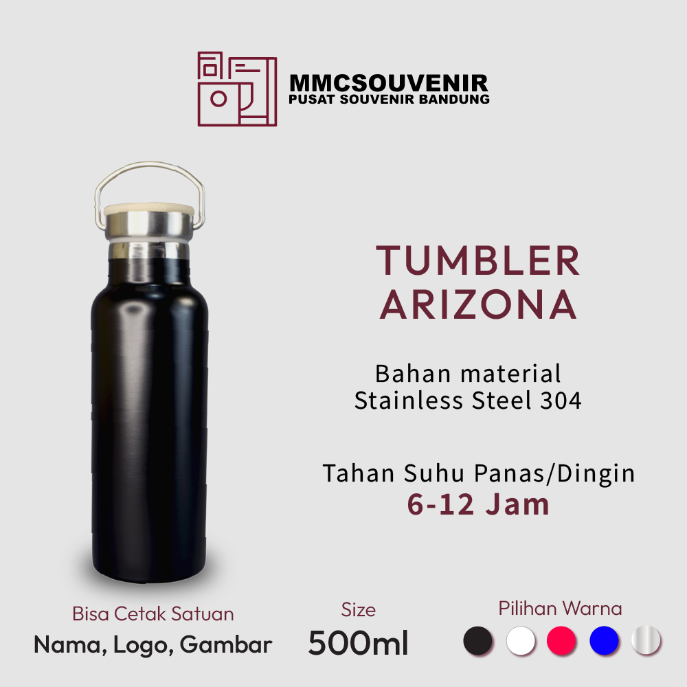 Tumbler Arizona custom logo Bandung
