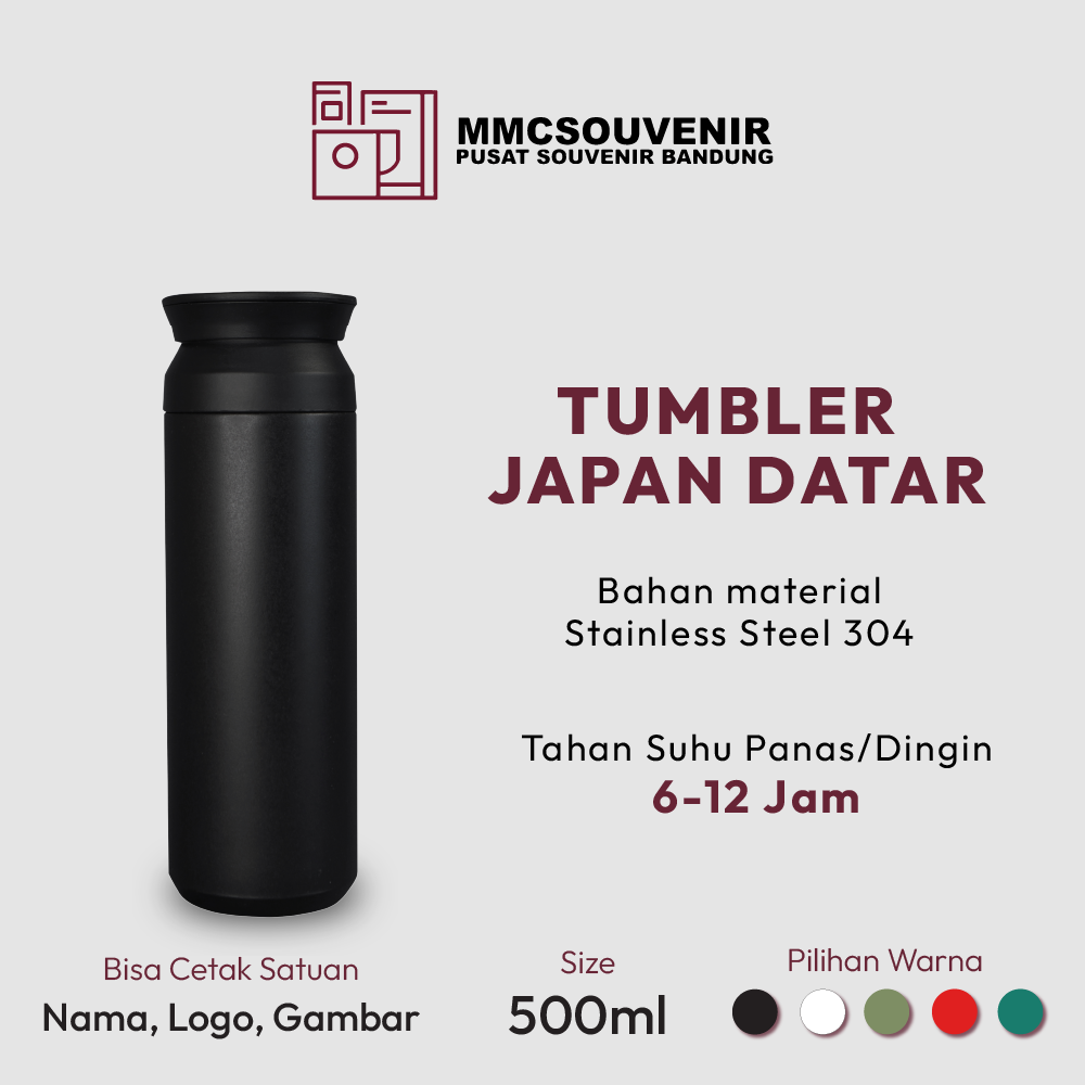 Tumbler Japan Datar custom logo Bandung