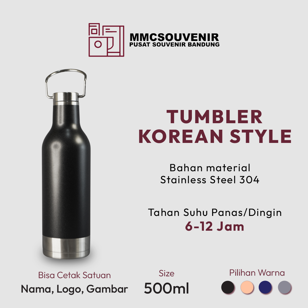 Tumbler Korean Style custom logo Bandung
