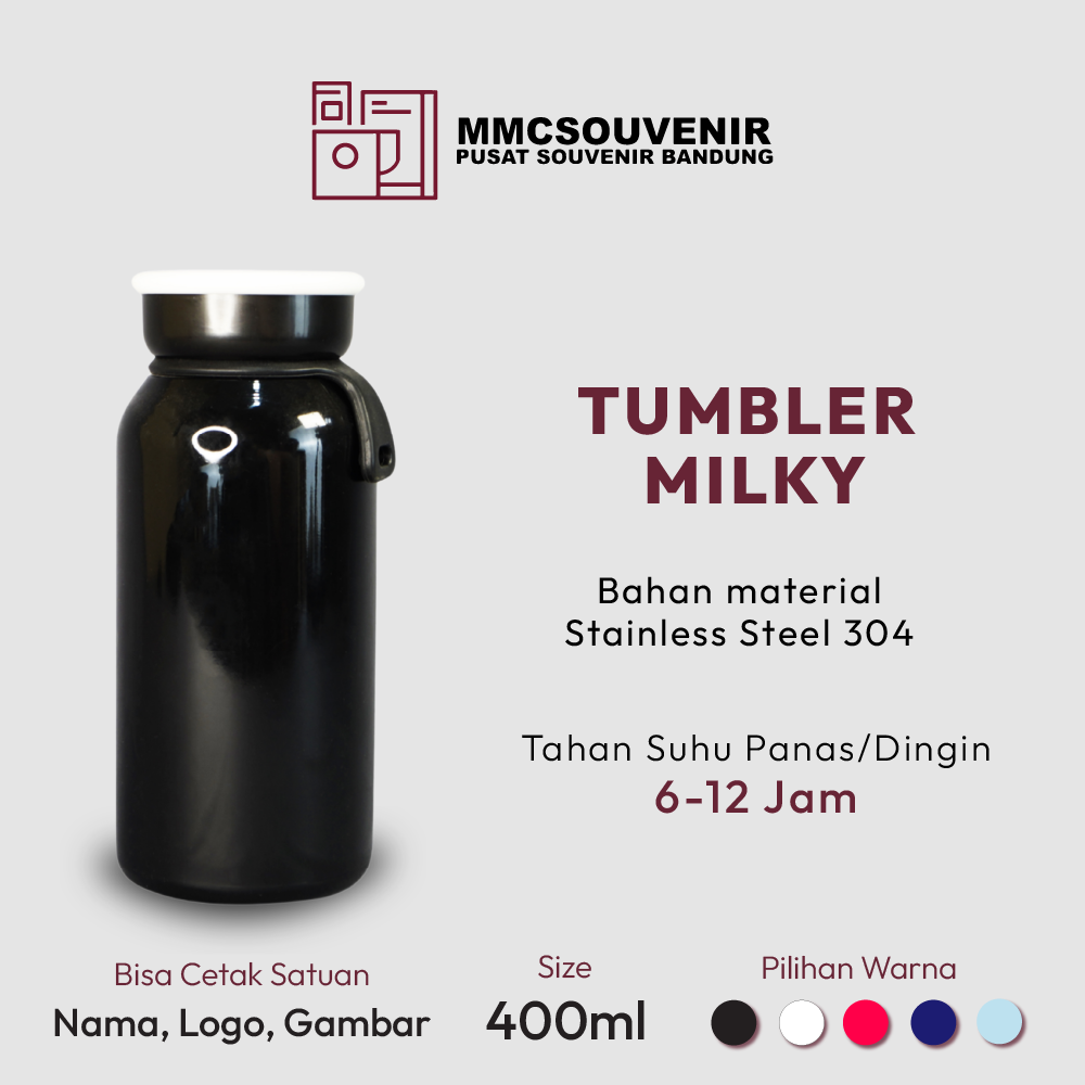 Tumbler Milky custom logo Bandung