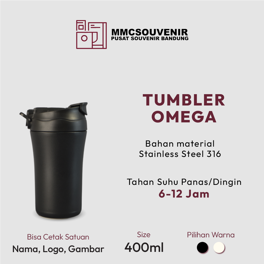 Tumbler Omega custom logo Bandung