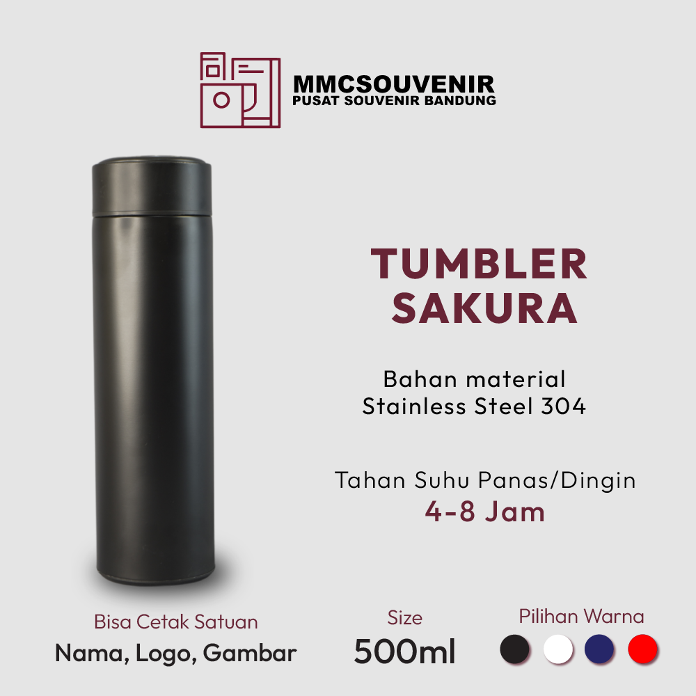 Tumbler Sakura custom logo Bandung