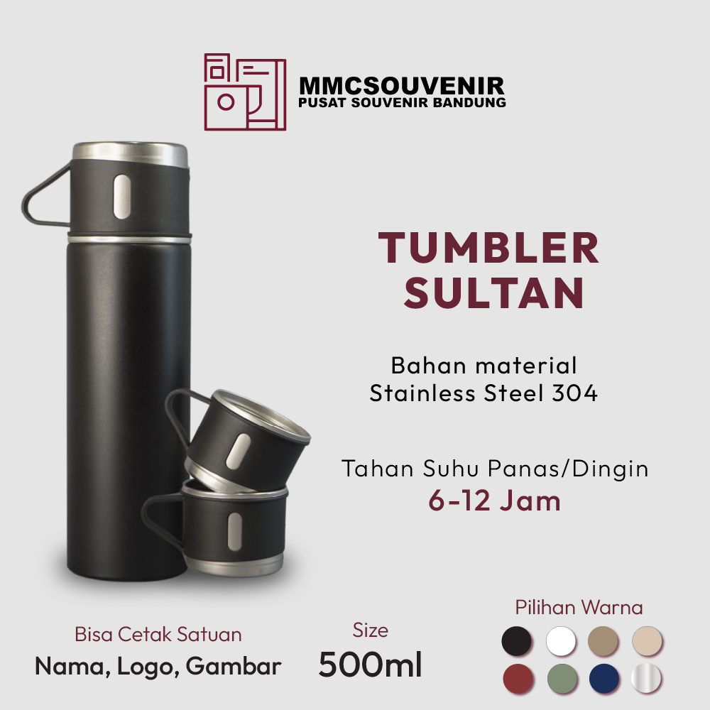 Tumbler Set Sultan custom logo Bandung