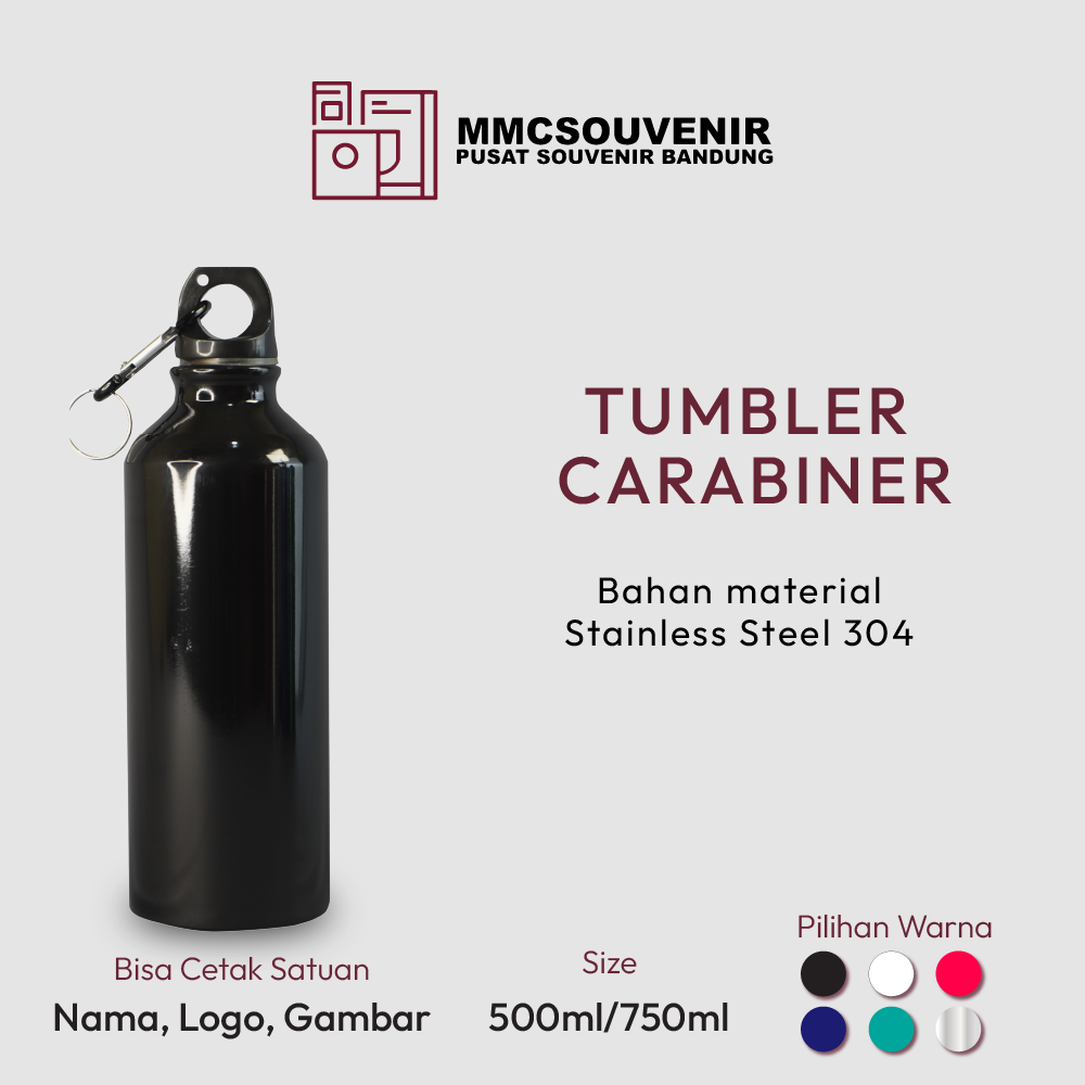 Tumbler Sport Carabiner custom logo Bandung