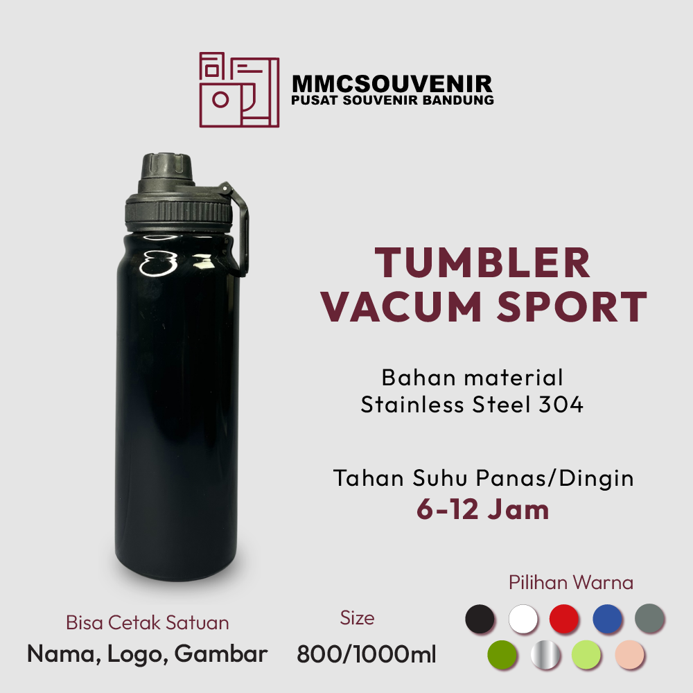Tumbler Vacum Sport custom logo Bandung